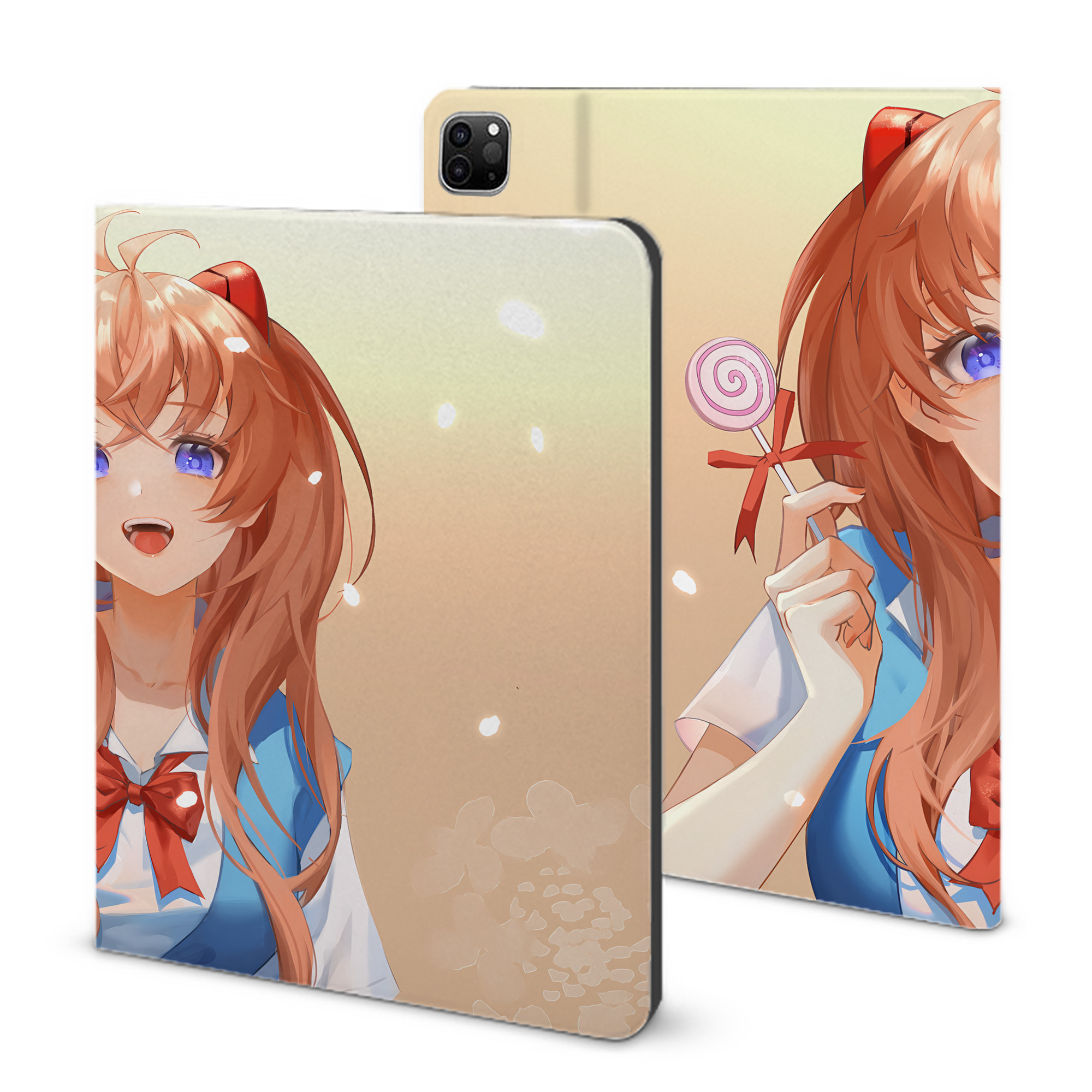 （画像用） EVA 新世紀エヴァンゲリオン IPad ケース ブック型 PUレザー TPU 耐衝撃 軽量 薄型 ペン収納なし 全面保護 IPad 各モデル対応